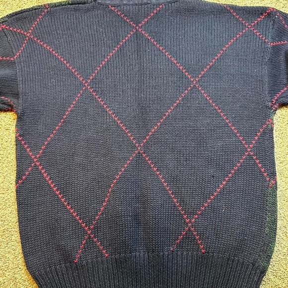 Vintage Outrigger knitted sailboat fisherman grandpa grunge sweater size large - Picture 4 of 5